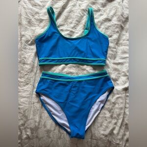 Amazon Blue and Green Bikini Set